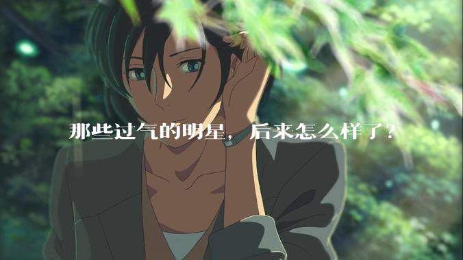 那些过气的明星，后来怎么样了？